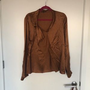 Elie Tahari Snakeskin printed blouse